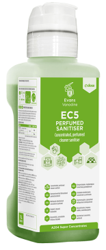 Evans Vanodine EC5 Multi-Surface Cleaner and Disinfectant 4 x 1 Ltr