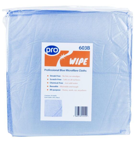 PRO Premium Microfibre Cloths 40x40cm x 10